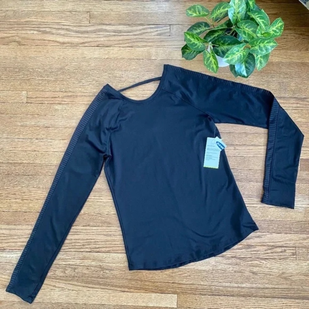 Classic‎ Athletic Black Long Sleeve Fitted Performance Top Size XL (14)